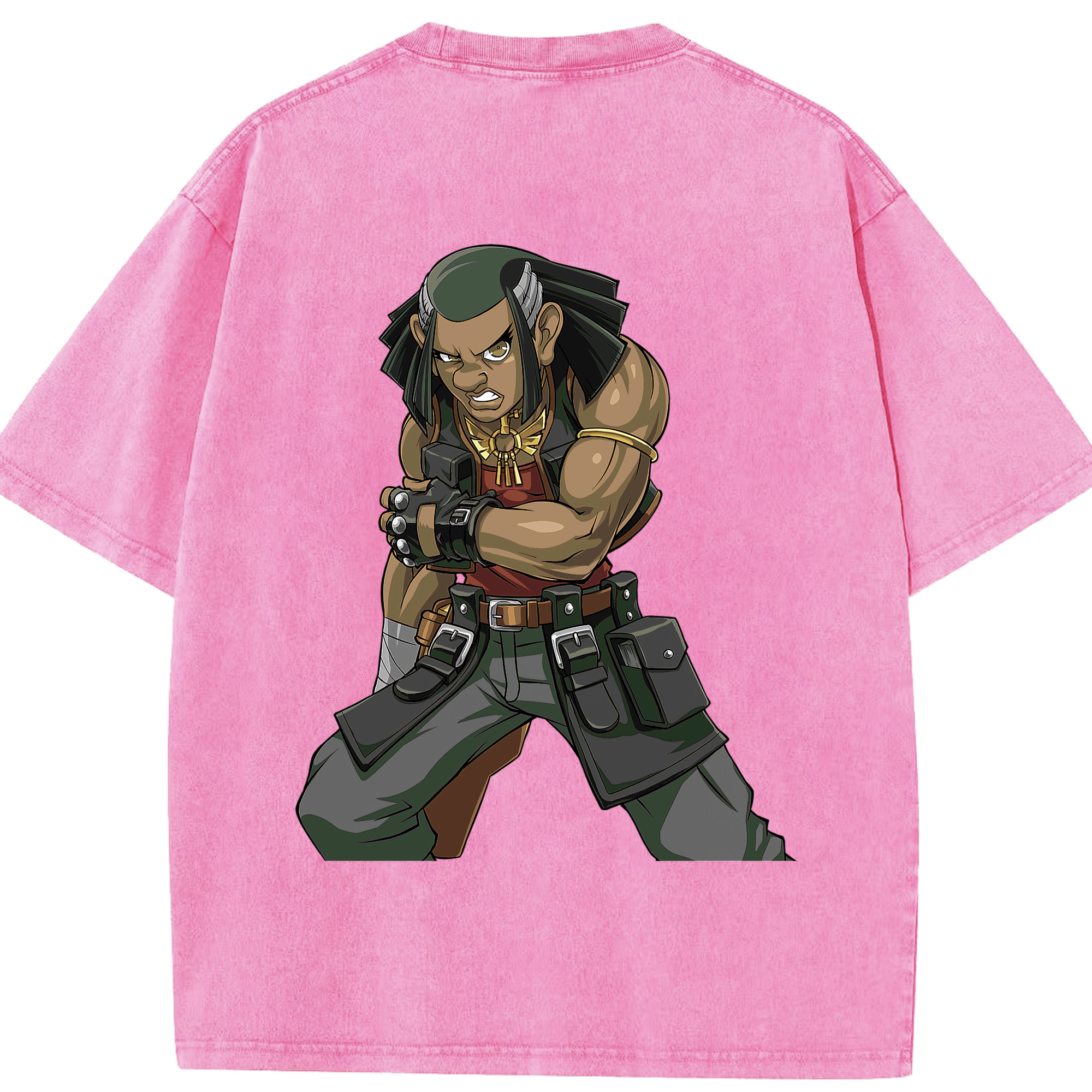 （画像用） 遊☆戯☆王 Yu-Gi-Oh! 綿100% ヴィンテージ風 半袖Tシャツ（背面プリント）